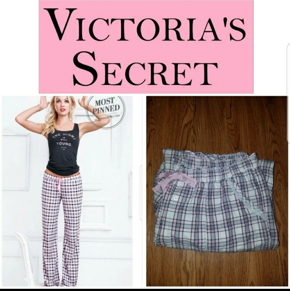 Victoria secret plaid checkered flannel Pj Pants